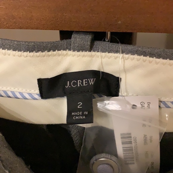 NWT JCrew grey trousers size 2 short - Picture 4 of 5